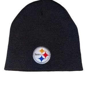 KC Caps Pittsburg Steelers Knitted Beanie Cap One Size Fits Most Black Golf NFL